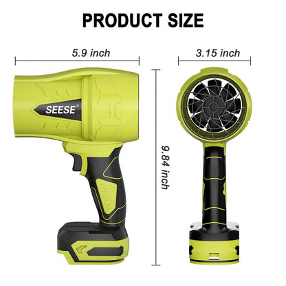 Portable SEESE Turbo Jet Blower – Cordless Air Duster for Home, Garden & Car Care