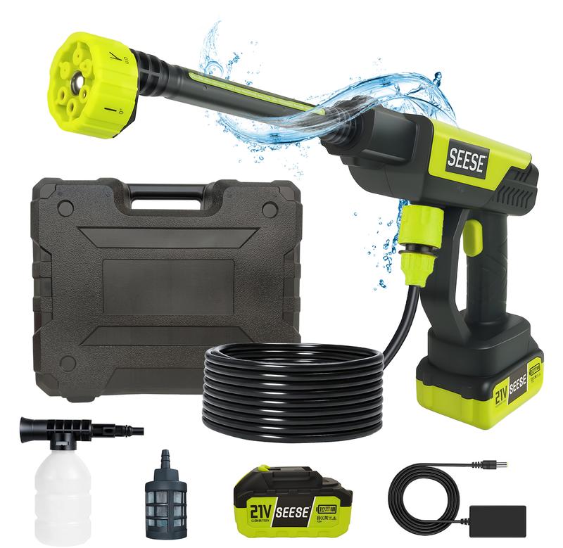 SEESE Handheld Cordless Pressure Washer – Portable Cleaning Tool for Car, Home & Garden Tasks