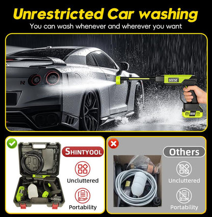 SEESE Handheld Cordless Pressure Washer – Portable Cleaning Tool for Car, Home & Garden Tasks